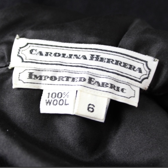 CAROLINA HERRERA Vintage Wool Dress Long Sleeve - Picture 2 of 8